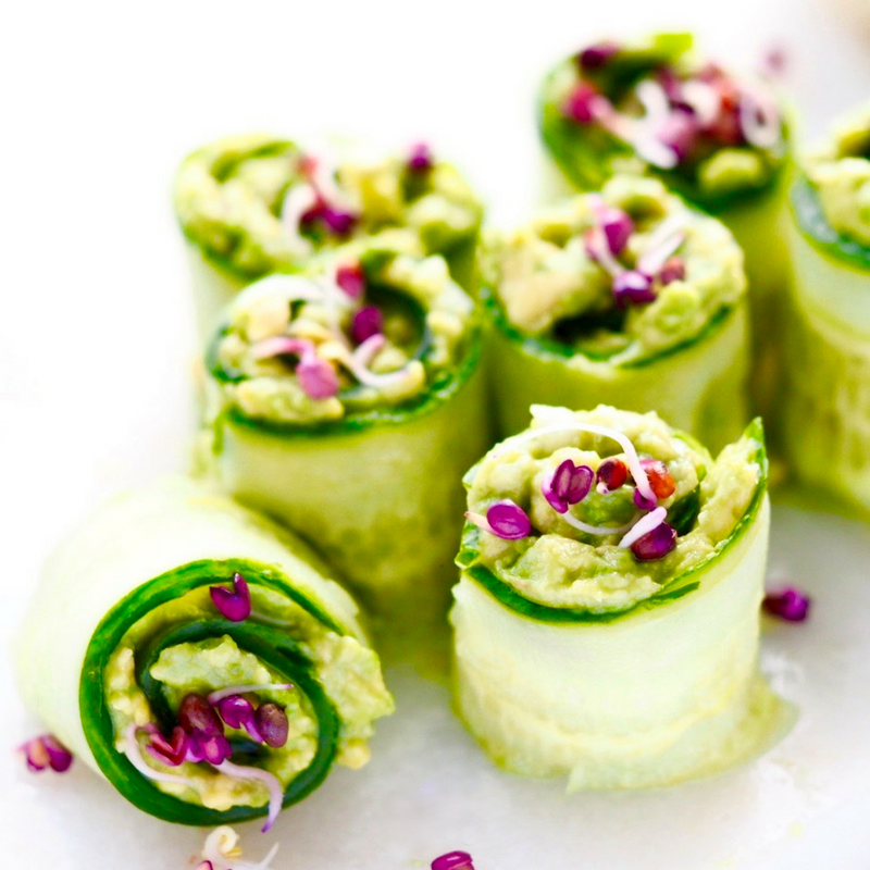 sprouts in any dish cucumber rolls fresh sprouts