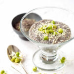 chia porridge pea sprouts
