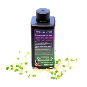 microgreen liquid fertilizer herb focus 100 ml bottle