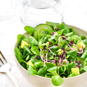 Radish sprout salad