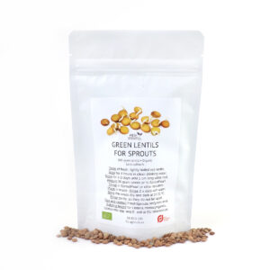 Green lentil organic for Sprouts 500 gram