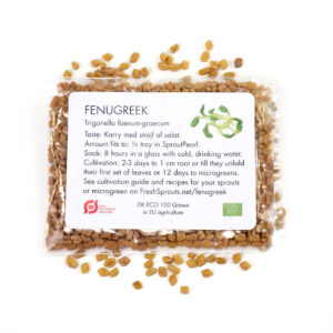 Organic Fenugreek seeds for Sprouts and Microgreens 6 gram