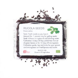 Organic Rucola seeds for Sprouts and Microgreens 3 gram