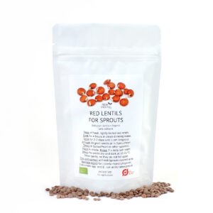 Red lentil organic for Sprouts 500 gram